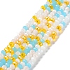 Glass Beads Strands EGLA-A034-M6mm-52-1