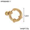 304 Stainless Steel Round Spring Ring Clasp STAS-OY012-49G-2