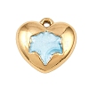 304 Stainless Steel Enamel Pendants STAS-P430-03A-G01-1