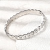 304 Stainless Steel & Rhinestone Bangles for Women BJEW-H644-03P-2