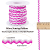 Two Tone Polyester Wavy Fringe Trim Ribbon OCOR-GF0003-97B-2