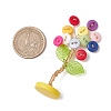 Resin Button Tree of Life Decorations AJEW-JF03414-01-3