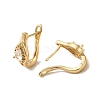 Brass Hoop Earrings EJEW-L271-13KCG-10-2