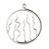 Tibetan Style Alloy Big Pendants AL-CBA1187-07AS-1