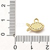 Brass Micro Pave Cubic Zirconia with Evil Eye Enamel Charms KK-G519-08G-02-3