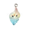 Ocean Theme Transparent Resin Pendants RESI-I351-03P-04-1