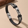 PU Leather Braided Cord Bracelets BJEW-E324-C19-6