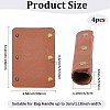 4Pcs Detachable PU Imitation Leather Bag Handle Wrap PURS-BBC0001-08D-2
