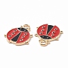 Alloy Enamel Pendants ENAM-B054-04G-01-3