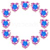 12Pcs Glass Pendants GLAA-SP0001-43-1