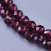 Natural Garnet Beaded Necklaces NJEW-K114-B-A04-2