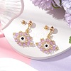 Glass Seed Beads Stud Earrings EJEW-MZ00270-01-2