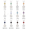 12Pcs 12 Styles 304 Stainless Steel Constellations Pendant Cable Chain Necklaces NJEW-JN05106-2