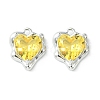Brass Micro Pave Cubic Zirconia Charms KK-L208-06P-04-2