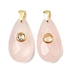 Natural Rose Quartz Pendants G-C282-02G-1