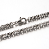304 Stainless Steel Box Chain Necklaces NJEW-H421-1-2