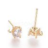 Brass Ear Studs X-KK-S347-150-1