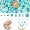 ARRICRAFT 185Pcs 8 Styles Synthetic Turquoise Dyed Beads Strands TURQ-AR0001-37-2