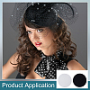 6Pcs 2 Colors EVA Fabric Pillbox Stewardess Fascinator Hat Base DIY-BC0014-07-6
