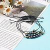 4Pcs 4 Styles Adjustable Nylon Thread Braided Bead Bracelets Sets BJEW-JB06225-2