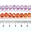 Transparent Painted Glass Beads Strands DGLA-A034-T6mm-A12-3