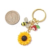 Acrylic Alloy Enamel Keychains KEYC-JKC01166-3