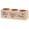 3 Hole Wood Candle Holders DIY-WH0375-005-1