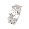 304 Stainless Steel Micro Pave Cubic Zirconia Finger Rings for Women RJEW-K315-03P-4
