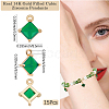 15Pcs Brass Micro Pave Clear Cubic Zirconia Pendants KK-BBC0017-96B-2