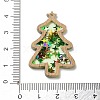 Christmas Theme Opaque Printed Acrylic Pendants SACR-Z005-02D-3