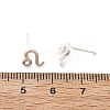 S925 Sterling Silver Stud Earrings EJEW-K303-01S-07-5