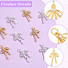 10Pcs 2 Colors Brass Micro Pave Cubic Zirconia Pendants KK-BBC0028-03-6