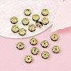 Brass Rhinestone Spacer Beads RSB030NF-04G-4