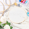 HOBBIESAY 4Pcs 4 Styles Bamboo Cross Stitch Embroidery Hoops DIY-HY0001-76-5