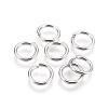 Tarnish Resistant 304 Stainless Steel Saw Cut Open Jump Rings X-STAS-P212-25P-10-1