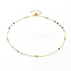 Faceted Glass Beaded Necklaces NJEW-JN03278-04-1