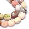Natural Pink Opal Beads Strands G-O173-056B-3
