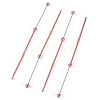 4Pcs DIY Alloy Beadable Crochet Hooks AJEW-TA0003-50D-2