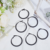 3 Pairs Spray Painted Alloy Hoop Earrings EJEW-SP0001-21A-4