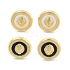 PVD Vacuum Plating Golden 304 Stainless Steel Stud Earrings for Women EJEW-Z068-12G-1