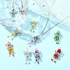 30Pcs 10 Styles Handmade Glass Pearl Beads Pendants PALLOY-CJD00004-6