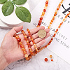 Yilisi 3 Strands 3 Sizes Natural Carnelian Beads Strands G-YS0001-08-12