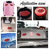 Lip Shape Glass Rhinestone Car Stickers DIY-FH0001-011-5