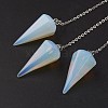 Opalite Hexagonal Pointed Dowsing Pendulums X-G-G956-D09-FF-1