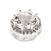 Brass Micro Pave Cubic Zirconia Beads KK-D408-11S-01A-2