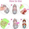 DIY 5D Diamond Painting Key Chain DIY-WH0167-08-3