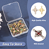  48Pcs 12 Styles Rack Plating Alloy Enamel Connector Charms FIND-TA0002-85-13