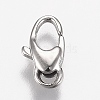 Polished 316 Surgical Stainless Steel Lobster Claw Clasps X-STAS-Z013-05B-2