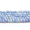 Faceted Electroplated Glass Beads Strands GLAA-C023-02-C16-2