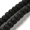 Natural Lava Rock Dyed Beads Strands G-Z036-B01-18-1